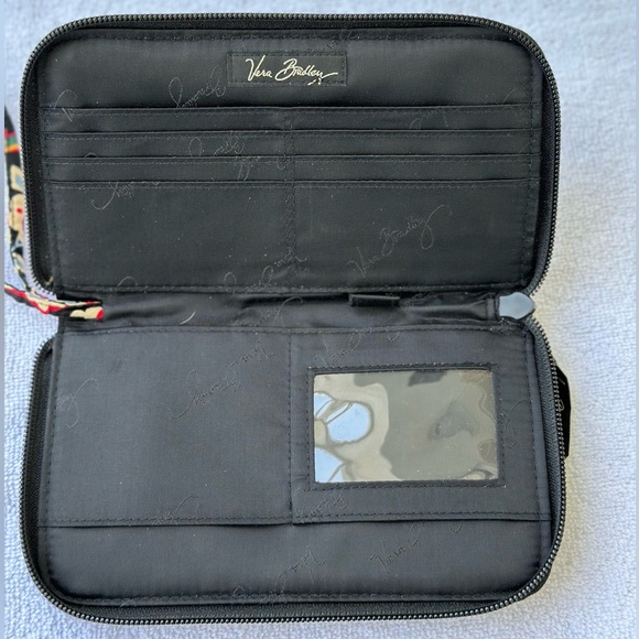 Vera Bradley Julia Versailles Turn Lock Flap Satchel Crossbody Matching Wallet - Picture 13 of 16